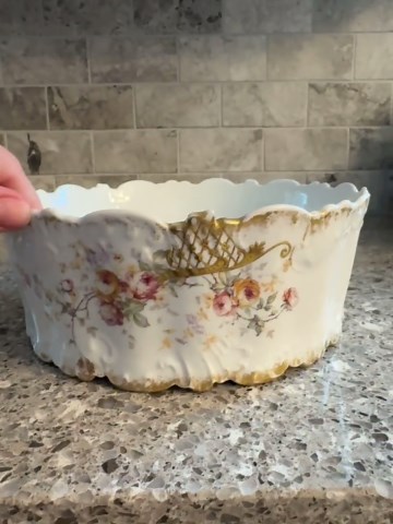 French Limoges Antique Porcelain Centerpiece Bowl - Etsy