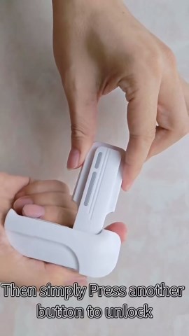 Updated Child Proof Freezer Door Latches to Keep Closed, Baby Safety Refrigerator/Fridge Door Lock for Kids, no Tools Needed or Drill (White2)