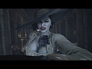 Resident Evil 8 Village - Lady Dimitrescu Boss Fight (Tall Vampire Lady Boss) 4K Ultra HD 2021