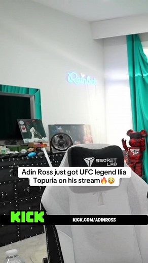 Adin Ross Streams with UFC Legend Ilia Topuria