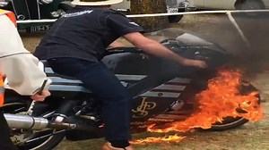 1M views · 5.3K reactions | Classic Norton rotary engine JPS race bike catches fire at show , | Suzuki rgv250 owners club | Facebook