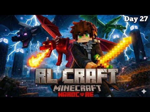 Day 28: Conquering the End in RLCraft Hardcore#shortsfeed #shorts #minecraft