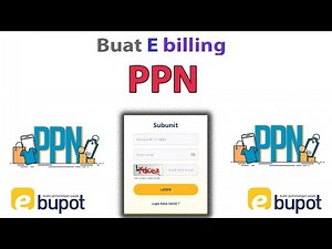 Cara Membuat E Billing PPN di E Bupot Subunit Pajak