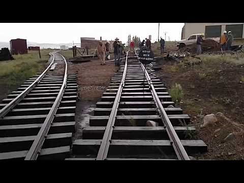 New narrow gauge track in Como, Colorado