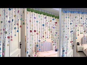 Beautiful Crochet Flower Curtain 🌸 Lily of the Valley Design (Home Decor DIY)