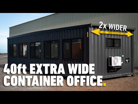 Custom Extra Wide Shipping Container Build