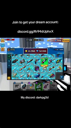 How to get Modded Accounts in Pixel Gun 3D 😱 | Ios, Android, PC, Steam #pixelgun3d #pg3d #pixelgun