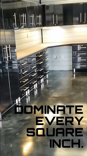 Sleek Black Garage Cabinets | Ulti-MATE Storage Systems