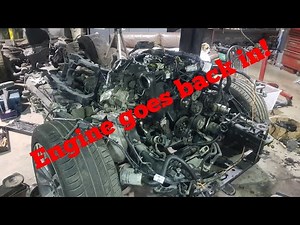 Range Rover Sport 3.0 TDV6 Engine Part 10 | Engine goes in at last!