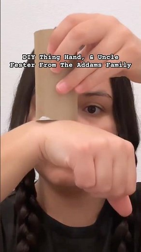 ✨DIY Thing Hand, & Uncle Fester From The Addams Family. #theaddamsfamily #halloween #diy #shorts