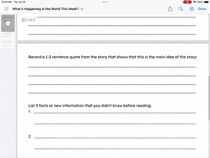 Current Event Worksheet - Current Events for Middle School and High School - Printable Teacher Resource - Digital Download - Social Studies - Etsy Canada