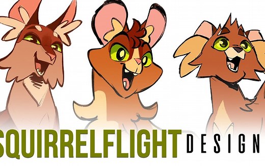 【猫武士速绘】松鼠飞 - SPEEDPAINT | Squirrelflight Designs