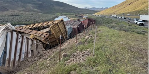 All lanes on Interstate 80 reopen after non-passenger train derailment