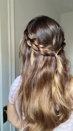 Romantic Half Crown Braid Hairstyle Tutorial