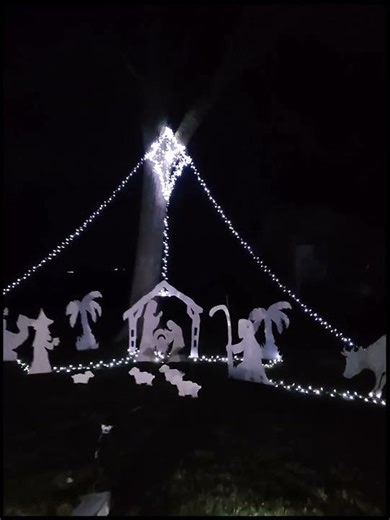 Time to set up the Nativity in the yard! Merry Christmas! #nativityscene #nativity