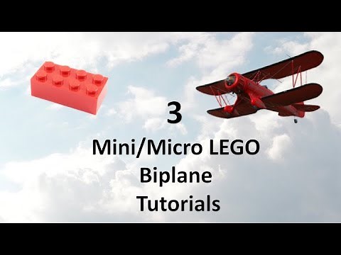 How To Build 3 Different Mini / Micro LEGO World War 1 Biplanes