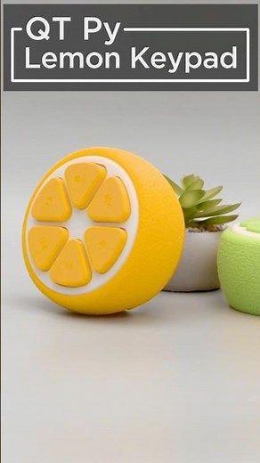 Lemon Keypad with a QT PY RP2040 learn.adafruit.com/qtpy-lemon-mechanical-keypad-macropad #3dprint