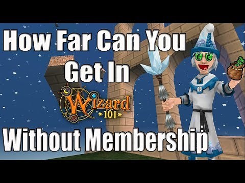 How far can you make it in Wizard101 without membership or crowns?