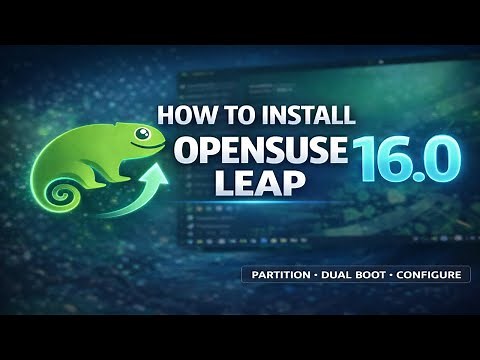 OpenSUSE 16.0 Leap Tutorials: How to Install OpenSUSE Leap 16.0 Step by Step Guide