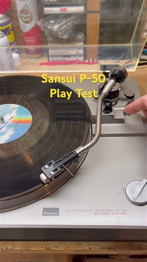 Sansui Turntable play test