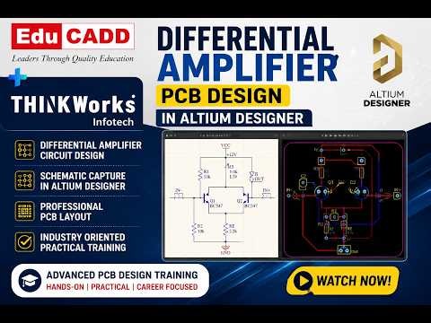 Differential Amplifier PCB Design in Altium Designer | Advanced PCB Design Class