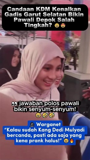 Funny Moment‼️ Depok Mayor Salpok when he met a Garut Girl 😆🤩