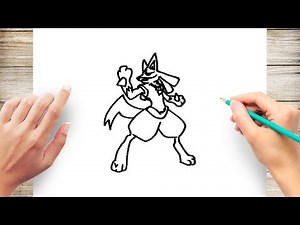 How to Draw Lucario Step by Step for Kids