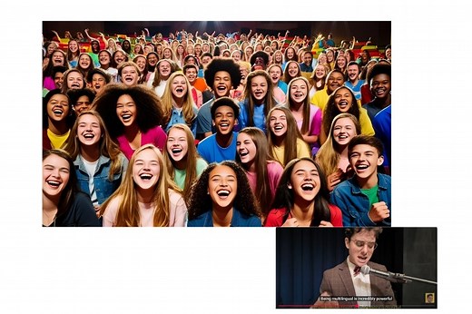 Language expert gives incredible speech to high school students using only Gen Alpha slang