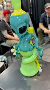 Turquoise Alien Stargazer 👽 🌪️ 🎨 Ghost_Glass_Official 👻 | GlassPorn