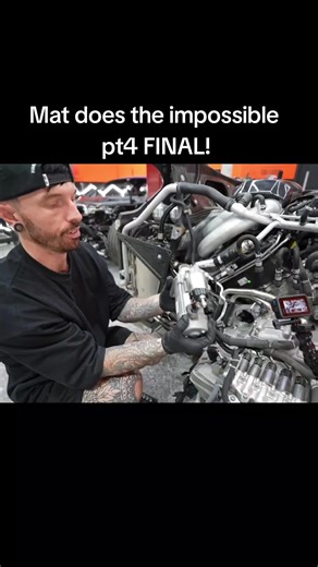 Mat does the impossible pt4 final! #fyp #viral #matarmstrong #bugatti #mechanic