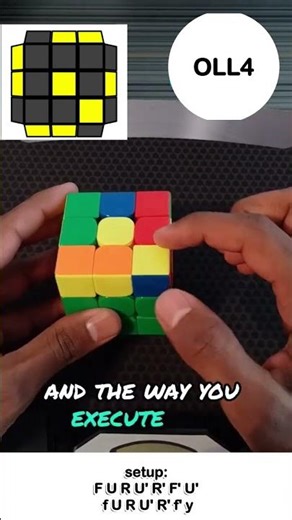 One Look OLL Tutorial(OLL4) #shorts #cfop #oll #speedcube #rubiks #cube