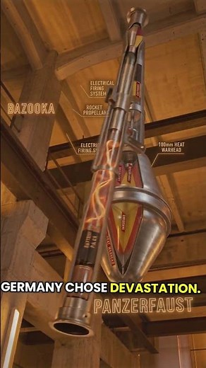 Panzerfaust vs US Bazooka - RPG Comparison🤯🎬#MilitaryHistory #WW2Weapons #ArmsTech #HistoryChannel