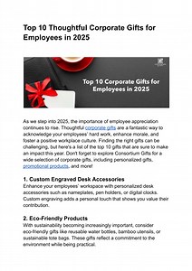 Top 10 Thoughtful Corporate Gifts for Employees in 2025 - SlideServe