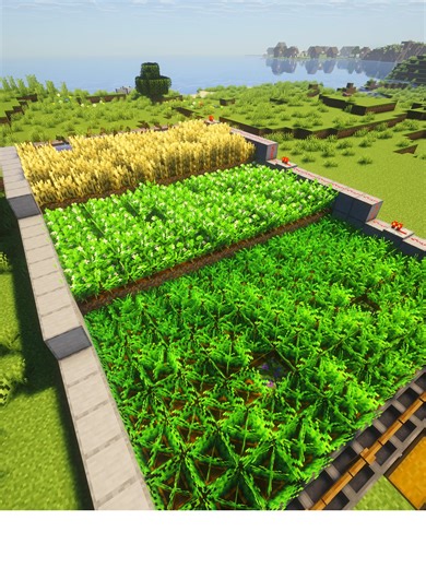 Efficient Minecraft Crop Farm Tutorial