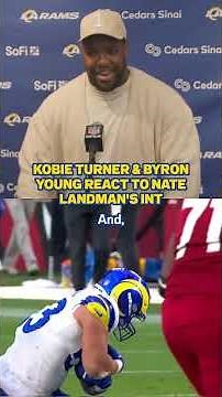 Nate Landman's first interception in horns 🤩 #rams #nfl #shorts