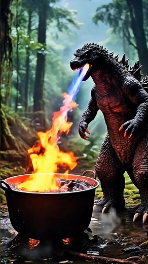 Godzilla VS Cat Fight😈😈