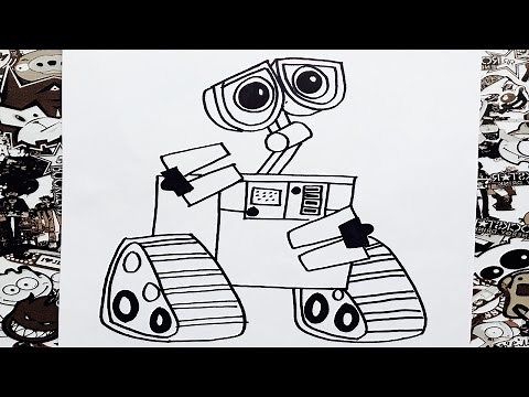 Como dibujar wall-e | how to draw wall-e | como desenhar o wall-e