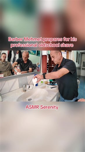 A good preparation is the key for a succesful clean shave #asmr #barber #shaving #beard #english