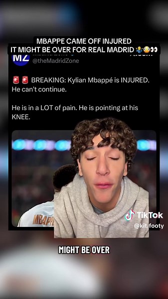 MBAPPE CAME OFF INJURED IT MIGHT BE OVER FOR REAL MADRID 🫪👀🤷‍♂️ France vs turkey mbappe goal today mbappe injury mbappe real madrid #Realmadrid #Barca #Fyp #Football #Mbappe