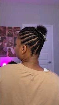 Cornrowing upward! If you can cornrow you can do this! #cornrows #naturalhairstyles #type4hair