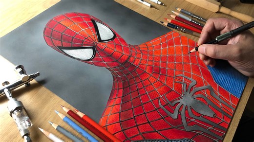 Drawing The Amazing Spider-Man 2: Insane Realistic Fan Art Time-Lapse!
