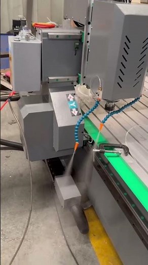 CNC Router Cutting AluminumDouble Mist Cooling System — No Sticking!