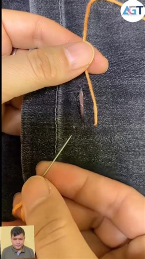 how to repair jeans | sewing tips and tricks | beginner sewing tutorials | diy sewing #youtubeshorts