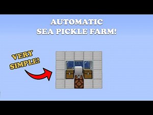 ✅[OUTDATED] MOST EFFICIENT Automatic Sea Pickle Farm Tutorial! | Minecraft Java 1.16.4!