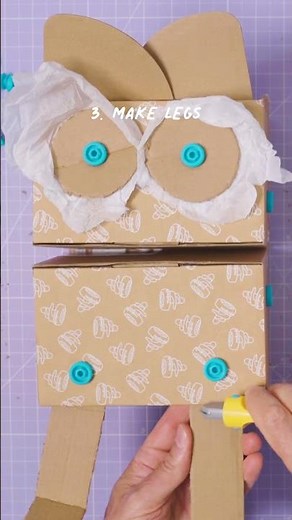 How to make a puppet 😮 using only cardboard and Makedo tools! #diy