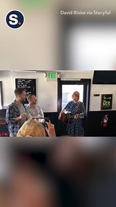 10K views · 186 reactions | A man sprang the ultimate surprise on his fiancé at their engagement party when he arranged for Taylor Swift to perform the couple’s favorite song! Credit: David Blaise via Storyful | storyful | Facebook