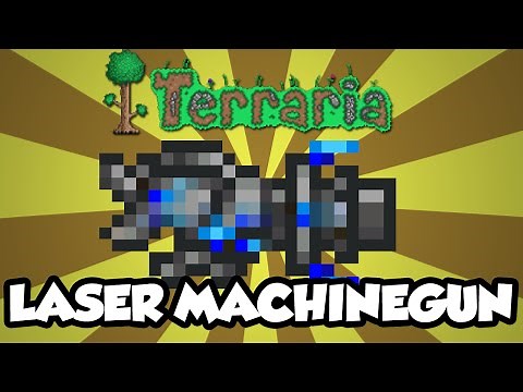 Terraria 1.3 Items - The 'Laser Machinegun' - New Terraria 1.3 Weapons / Items