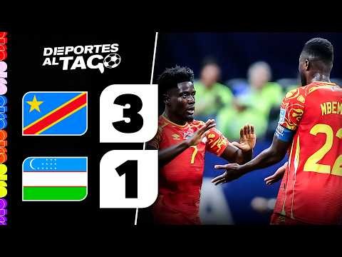 ✅ HISTORIA: RD CONGO le GANÓ 3-1 a UZBEKISTÁN y se CLASIFICÓ a los 16AVOS DE FINAL