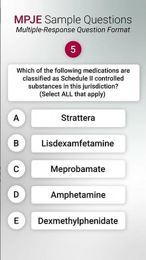 MPJE: Multiple-Response Question Example