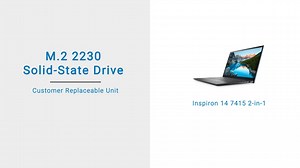 Inspiron 14 7415 2-in-1のM.2 2230 SSDを交換する方法
